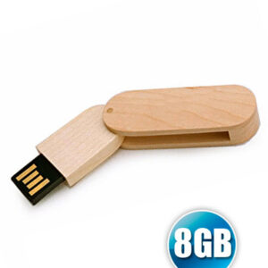 Pen Drive 8 GB Ecológico Giratório para Brindes